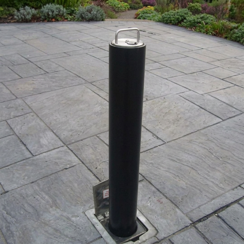 Large Round Lower Height Lift Assist Telescopic Security Post
