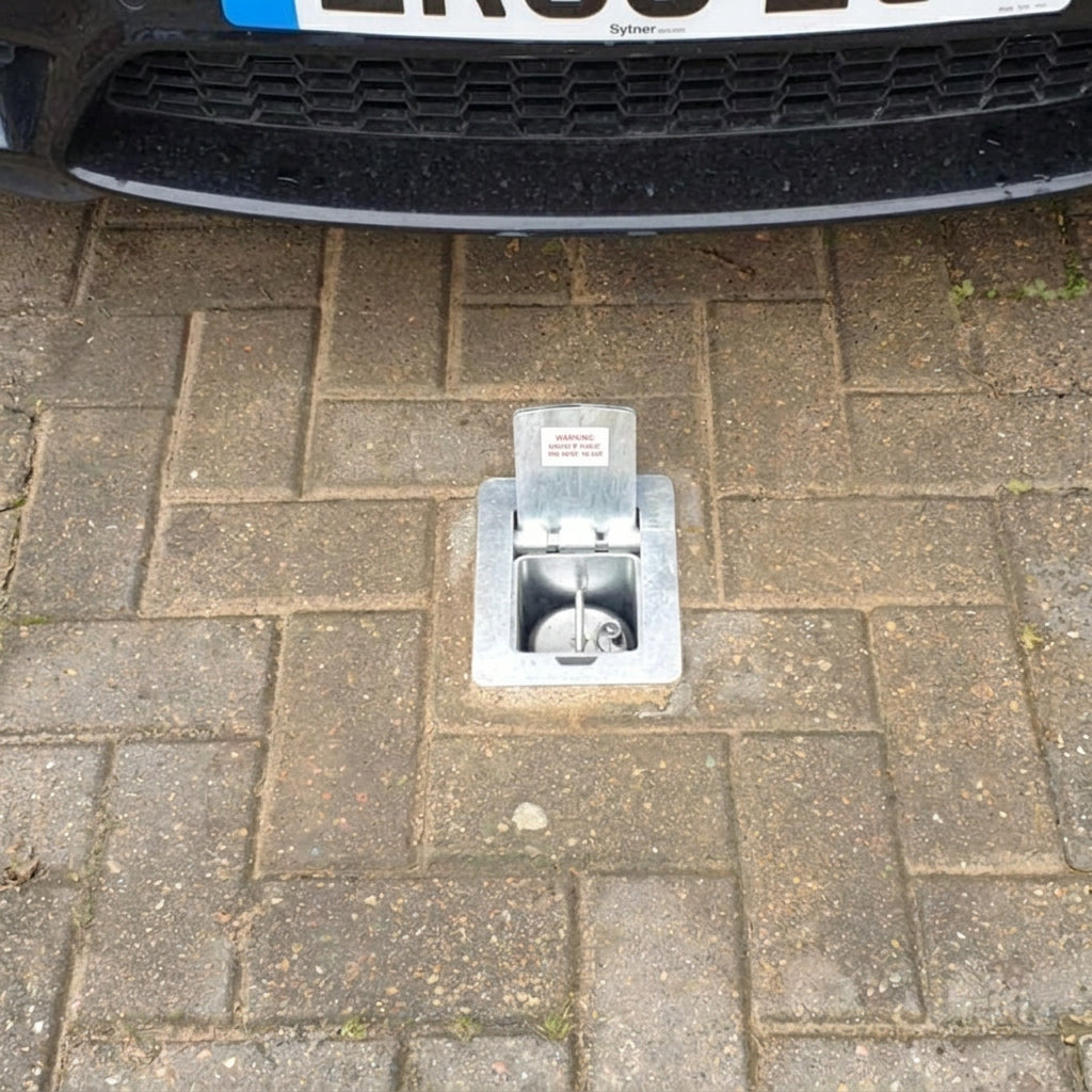 Large Round Lower Height Lift Assist Telescopic Security Post