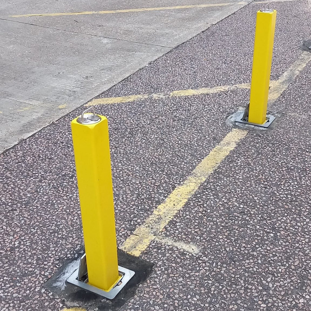 Square Telescopic Security Post / Bollard (90mm x 670mm)