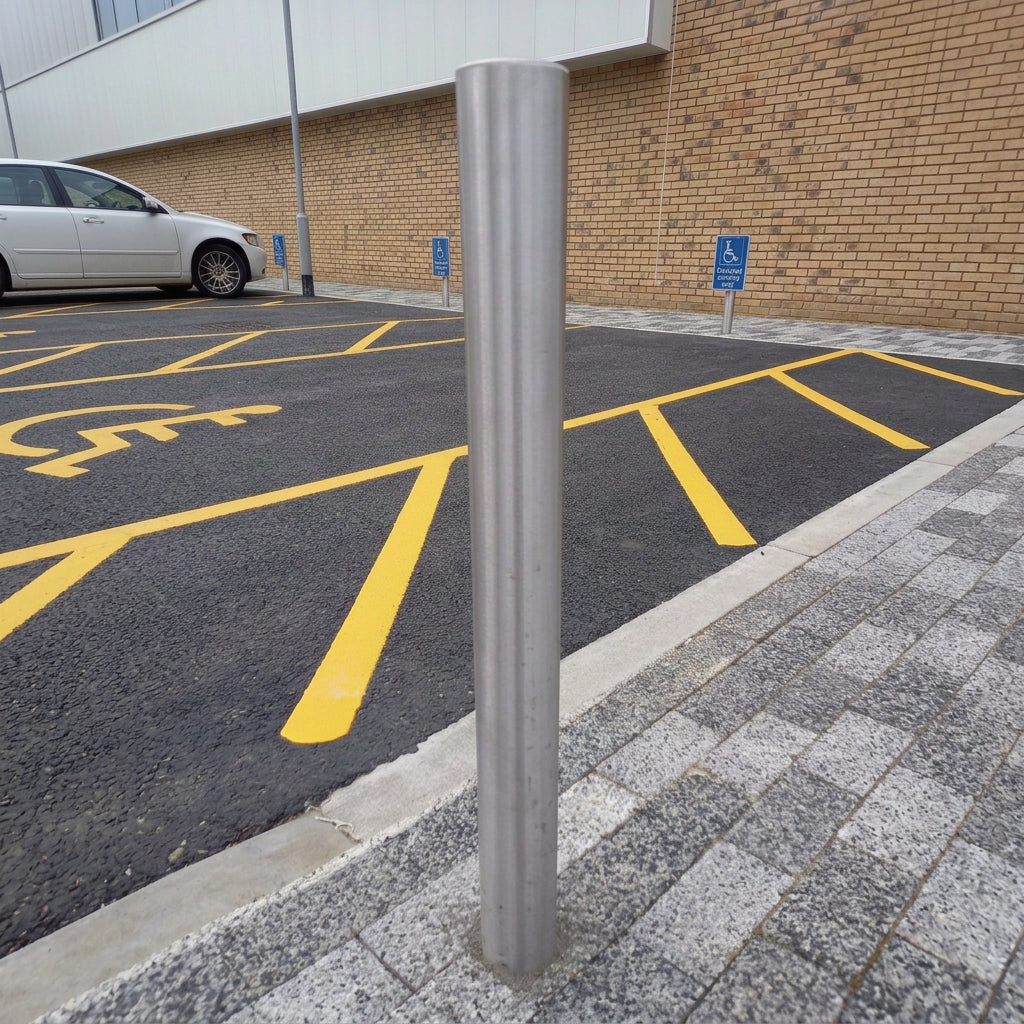 Stainless Steel Plain Fixed Bollard 60-168mm