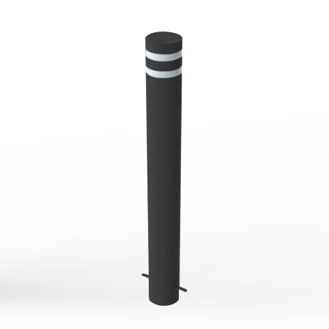 Powder Coated Static Security Post / Bollard