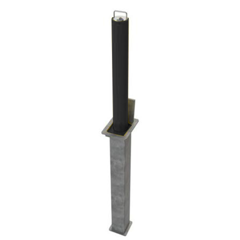 Large Round Lower Height Lift Assist Telescopic Security Post