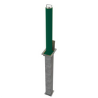 Large Round Lower Height Lift Assist Telescopic Security Post