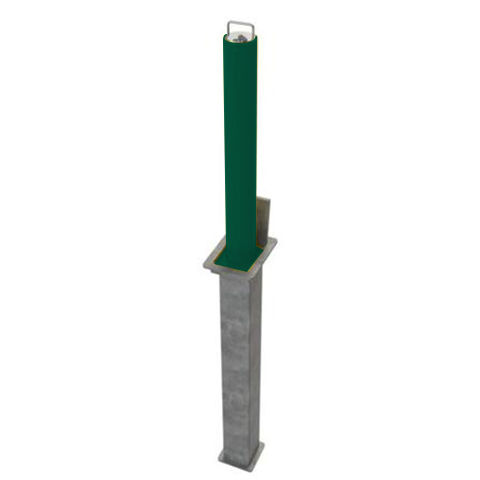 Large Round Lower Height Lift Assist Telescopic Security Post