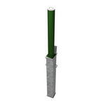 Round Steel Telescopic Security Post 500mm