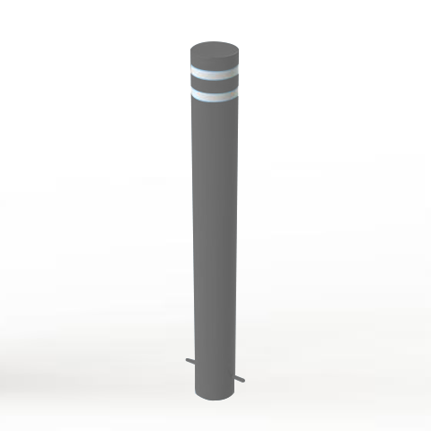 Powder Coated Static Security Post / Bollard