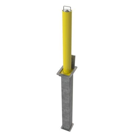 Large Round Lower Height Lift Assist Telescopic Security Post