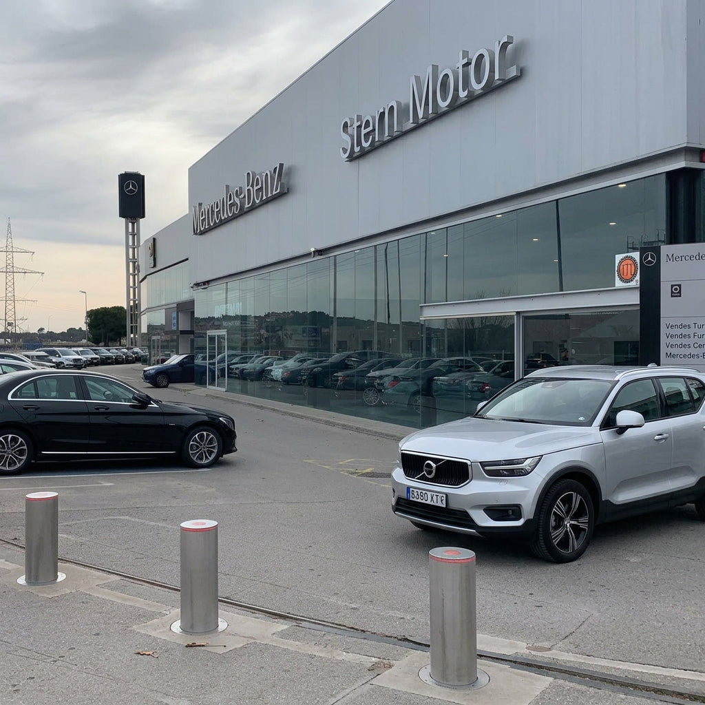Benito Stainless Steel Automatic Bollard 600mm High