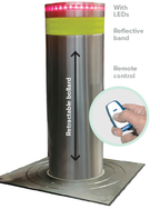 Benito Stainless Steel Automatic Bollard 600mm High