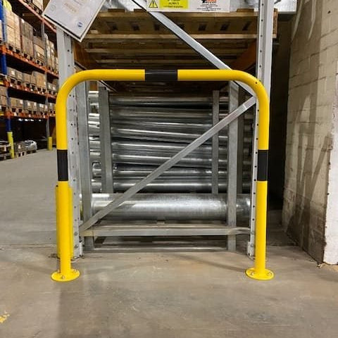 Black and Yellow Hooped Barrier – 48mm Diameter