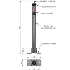 Fold Down Parking Post Toplok Security Post specification image