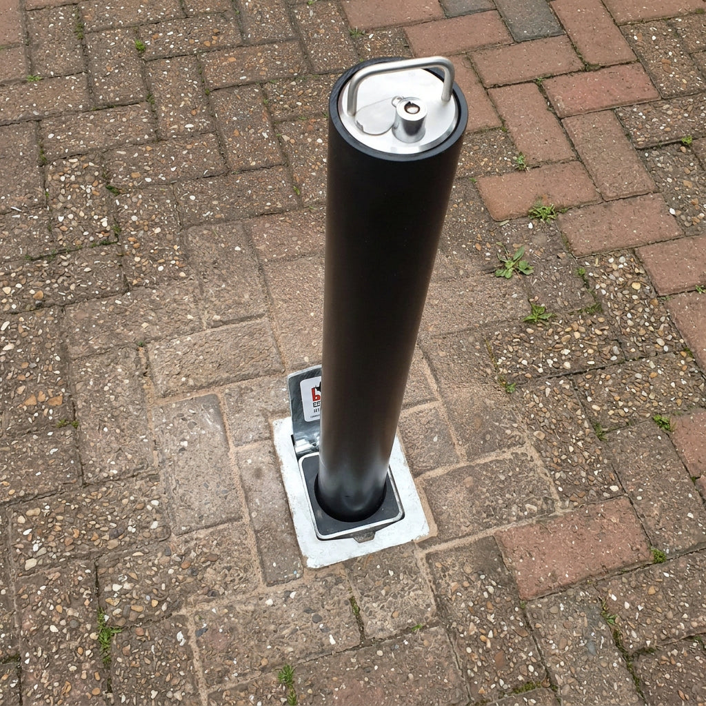 Removable Heavy Duty Bollard with Integral Lock