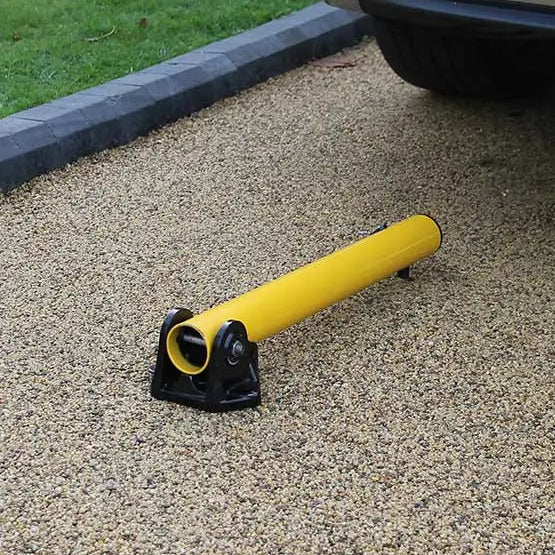 Autolok Yellow Fold Down Parking Post