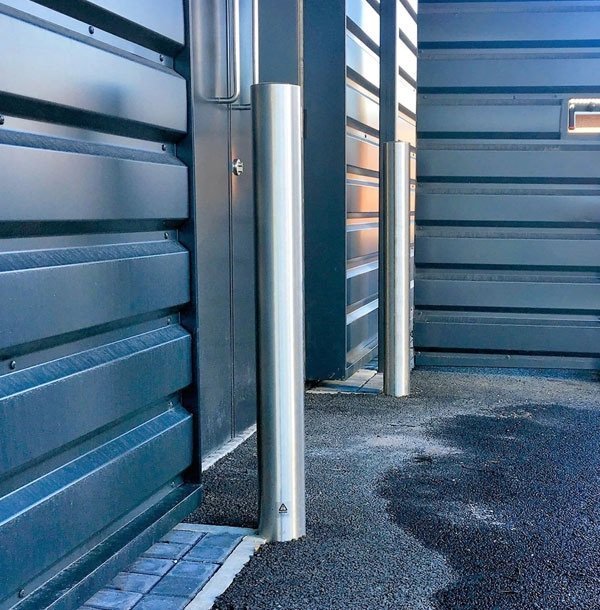 Stainless Steel Plain Fixed Bollard 60-168mm