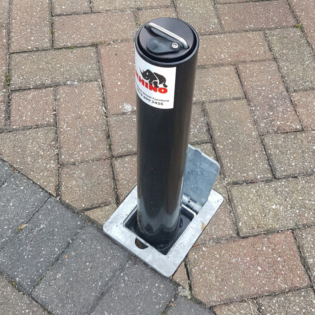 Round Steel Telescopic Security Post 500mm