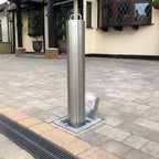 RAM telescopic bollard in driveway