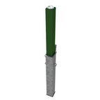 Square Telescopic Security Post / Bollard (90mm x 670mm)