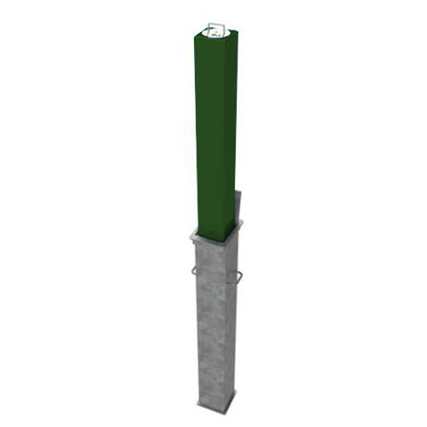 Square Telescopic Security Post / Bollard (90mm x 670mm)