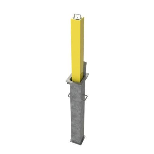 Square Telescopic Security Post / Bollard (90mm x 670mm)