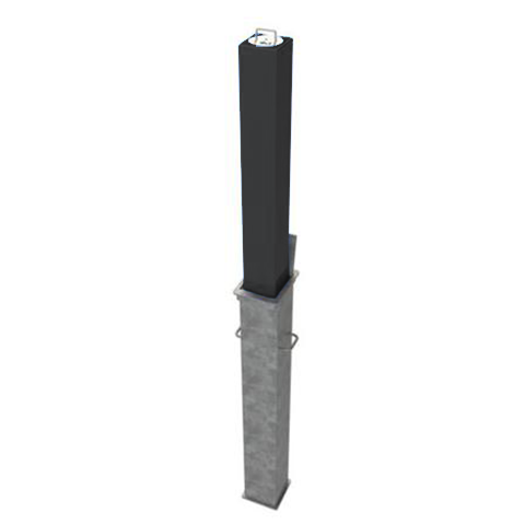 Square Telescopic Security Post / Bollard (90mm x 670mm)