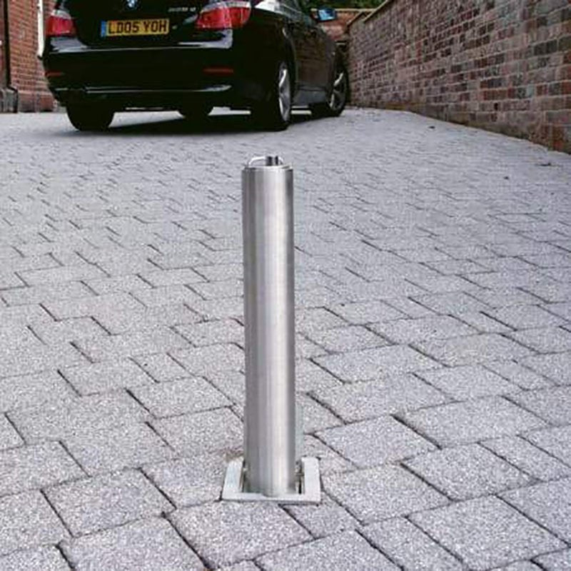 Stainless Steel Telescopic Security Post / Bollard (76mm x 500mm)