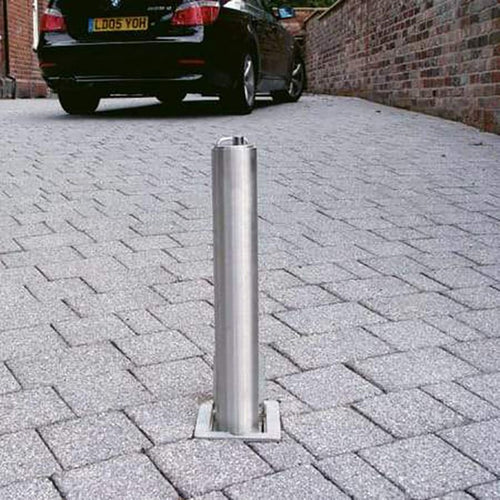Stainless Steel Telescopic Security Post / Bollard (76mm x 500mm)