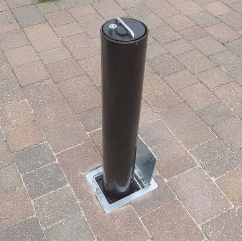 Round Steel Telescopic Security Post 500mm