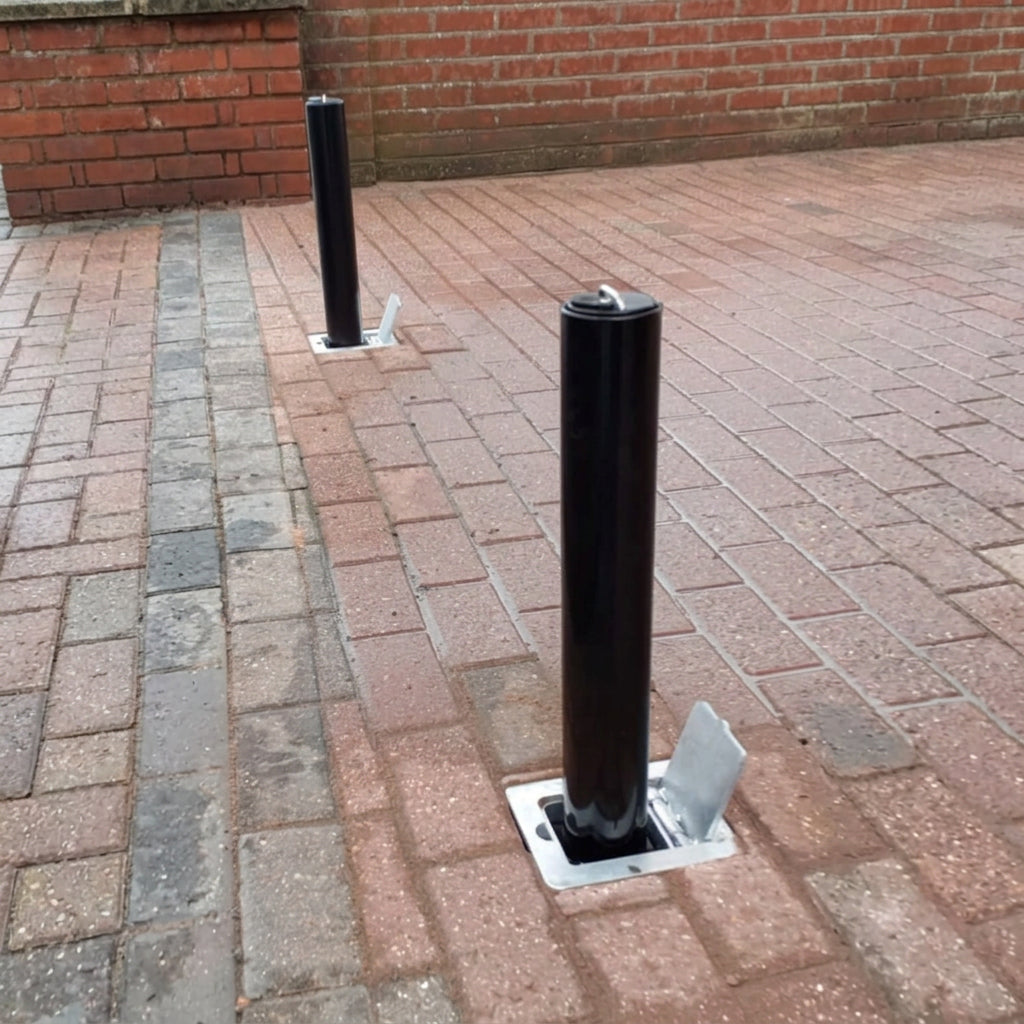 Round Steel Telescopic Security Post 500mm
