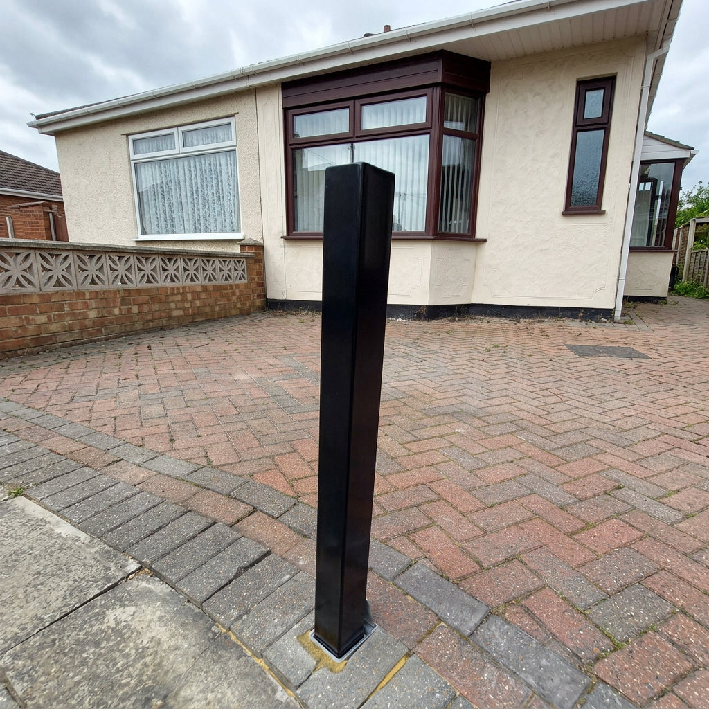 Removable Bollard in driveway