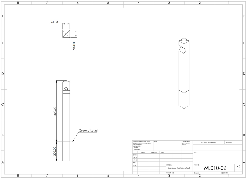 Stratton Eco Timber Bollard