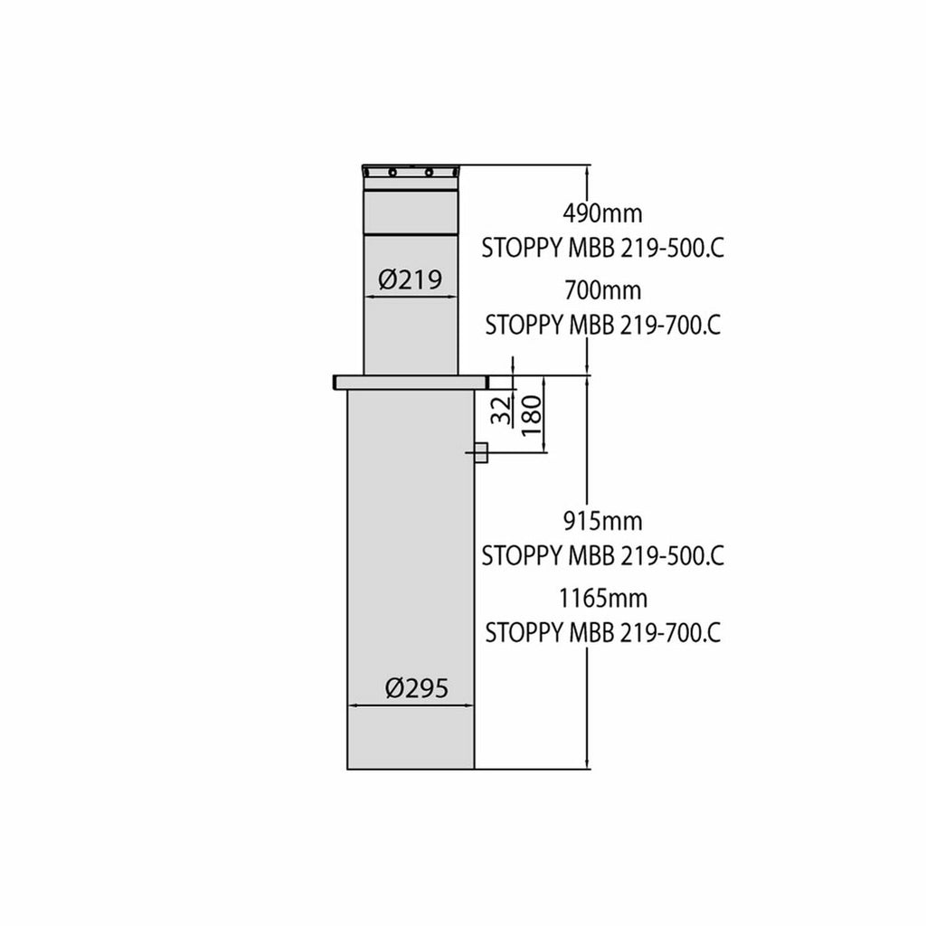 Stoppy MBB Automatic Bollard (Heavy Duty)