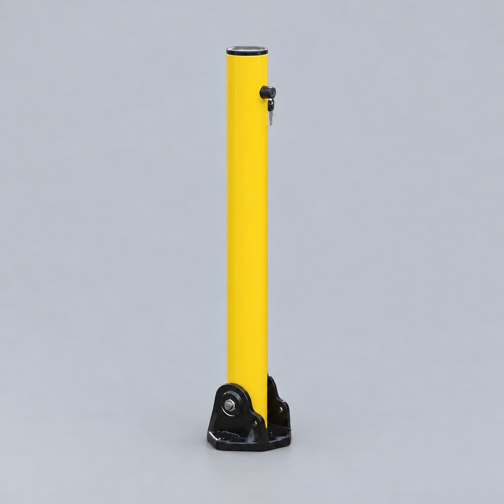 KYP1 Yellow Fold Down Parking Post