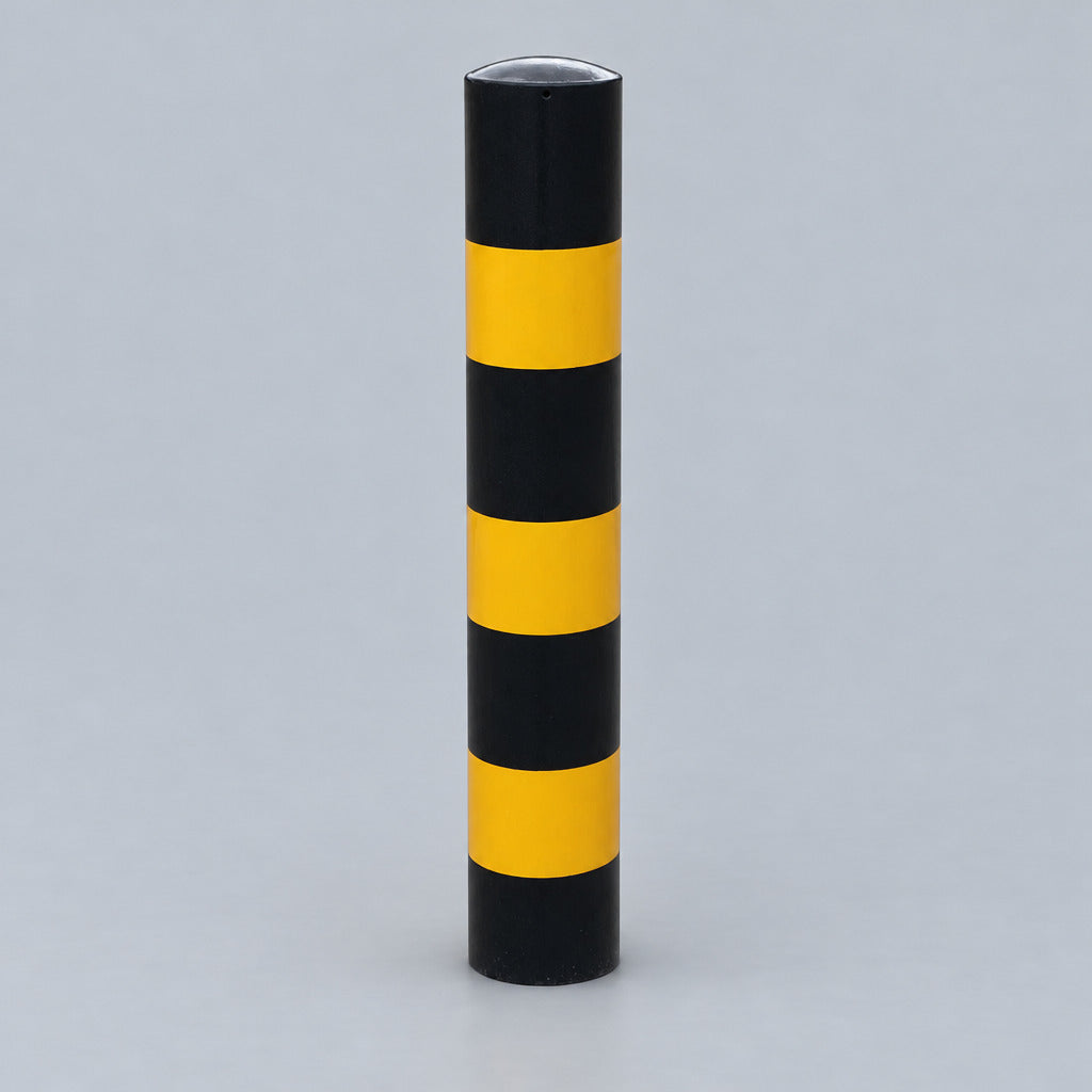 Black & Yellow Static Bollard