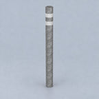Steel with white rings finish