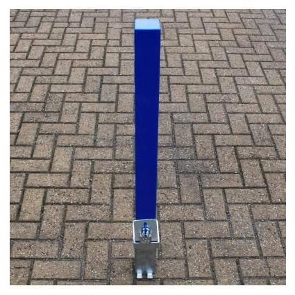 Blue removable security post Blue removable security post