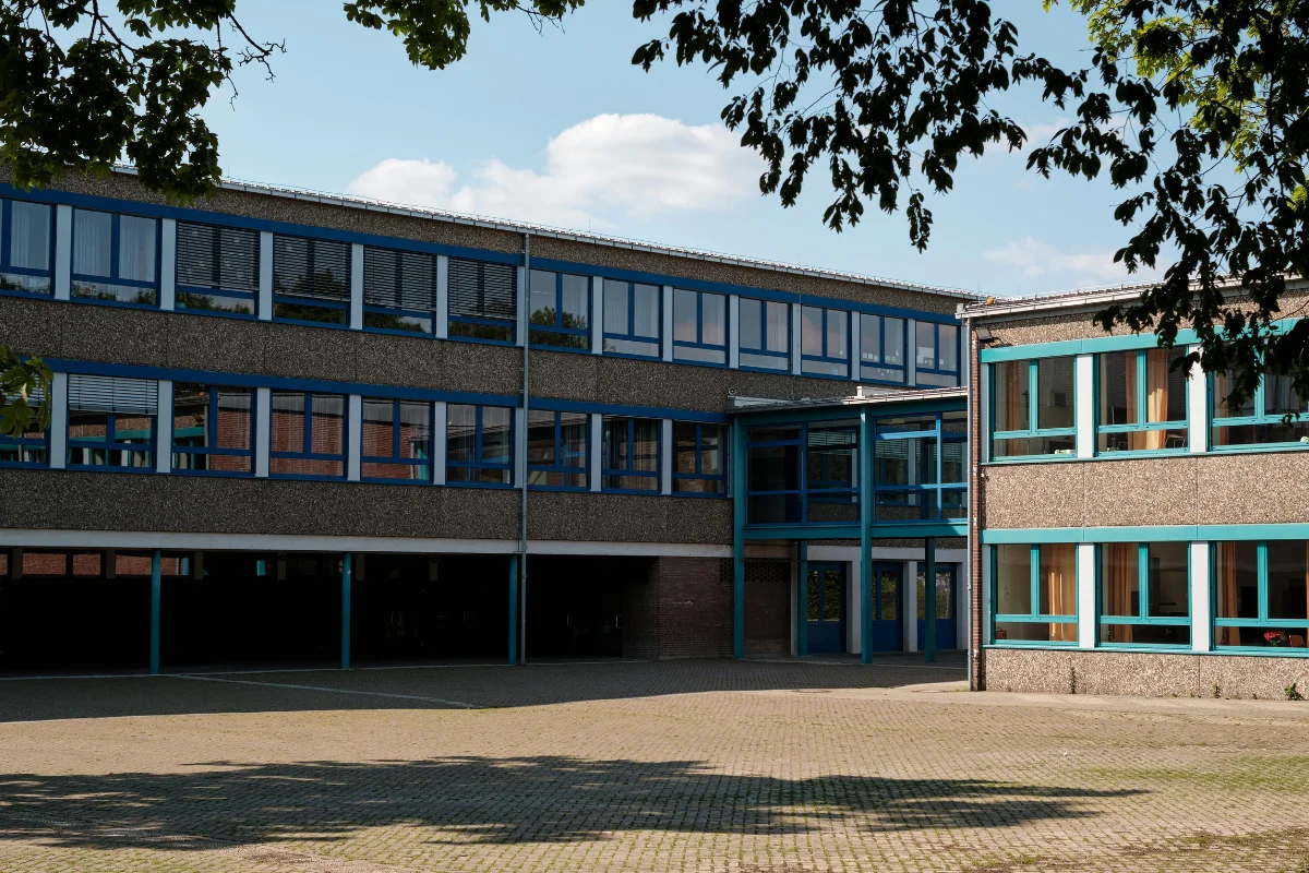 Exterior of school